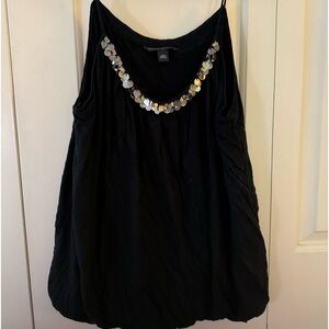 Excellent condition black Banana Republic black spaghetti tank- PERFECT!!!